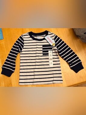 Cat & Jack Striped Long Sleeve Shirt – 3T NWT
